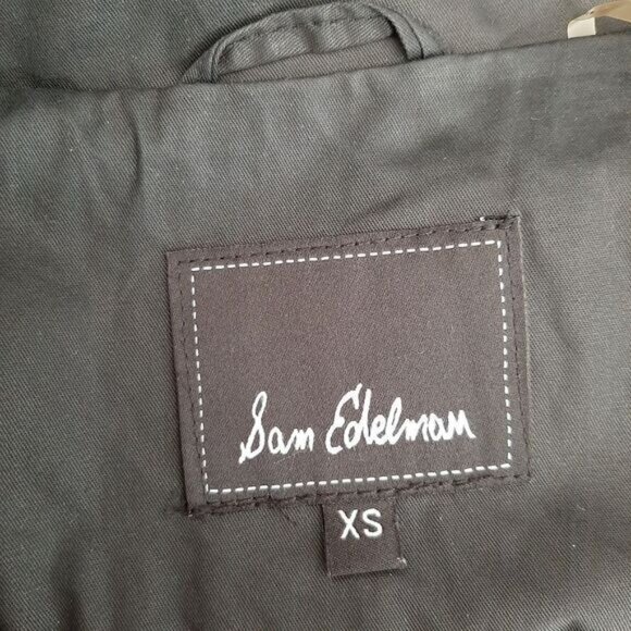 SAM EDELMAN Full-Zip Utility Jacket  Windbreaker Black Sz XS - Picture 12 of 13